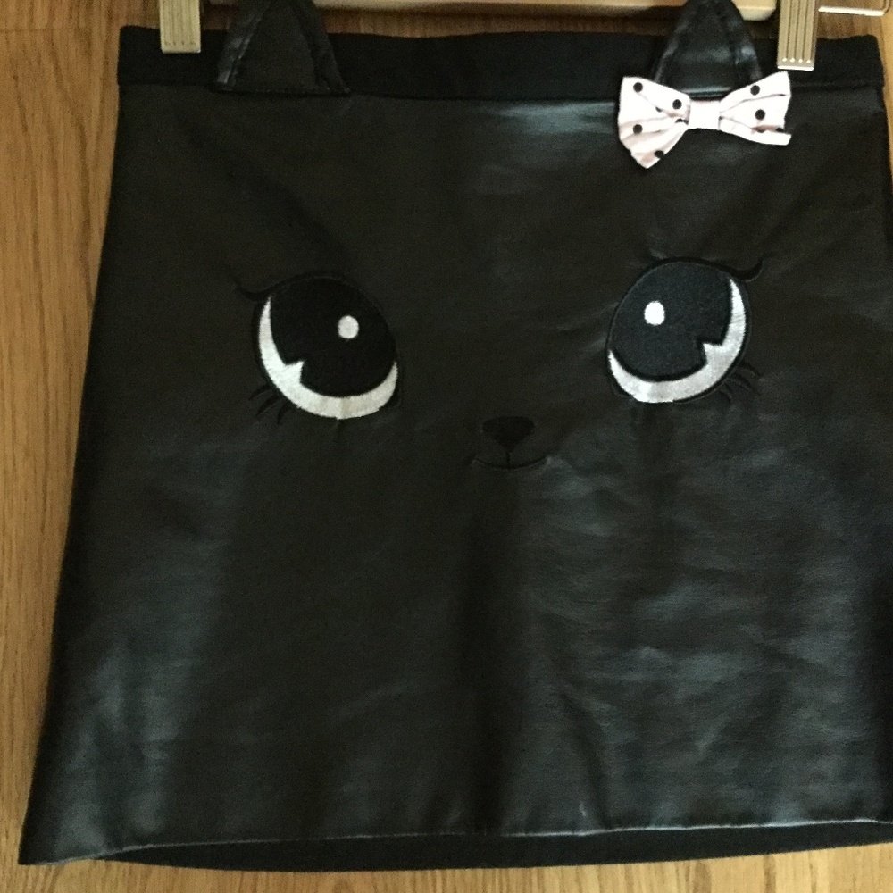 Faux Leather cat skirt